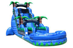 22' Blue Crush Inflatable Water Slide with pool 22' Blue Crush Inflatable Water Slide with pool