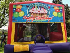 4-1 Happy Birthday bounce House Slide Combo 4-1 Happy Birthday bounce House Slide Combo