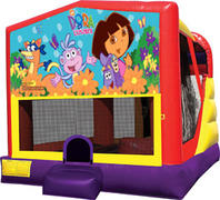 4-1 Dora Bounce House Slide Combo 4-1 Dora Bounce House Slide Combo