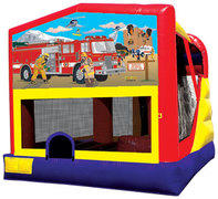 4-1 Firemen Bounce House Slide Combo 4-1 Firemen Bounce House Slide Combo
